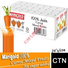 Drink Packet, MARIGOLD 100% Carrot Mixed Fruits Juice Pkt 24's