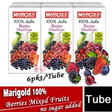 Juice-Pkt, MARIGOLD 100% Berries Mixed Fruits 6's