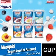 MARIGOLD Yoghurt Natural/Stawberry/ Mixed Berries/Peach mang(keep in fridge)130g