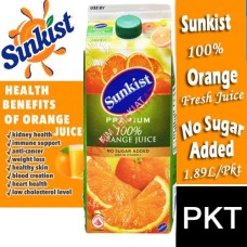 Juice(Fresh)-Pkt, Sunkist Orange 100% 1.89L (No Sugar)