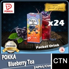 Drink Pkt, POKKA Blueberry Tea (Less Sugar) 24's