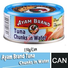 Canned Food, AYAM Tuna 150g (CHUNK IN WATER) 
