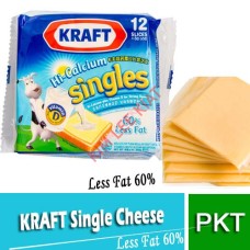SINGLE CHEESE, KRAFT /12'S 60%LESS FAT (Keep In Fridge)