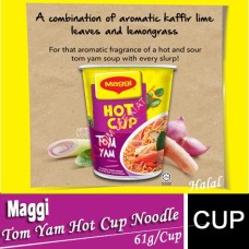 Cup Noodle, MAGGI Hot Cup Tom Yam 61g - Nestle Catering Food