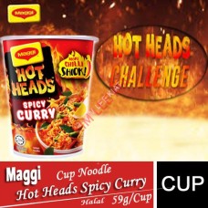 Cup Noodle, MAGGI Hot Heads Spicy Curry 59g - Nestle Catering Food