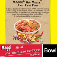 Bowl Noodle, MAGGI Hot Mealz Kari Kaw Extra Bowl 90g