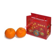 Mandarin Lukan Orange 2 Pcs + 1Red Paper Bag