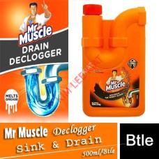 Cleanser MR MUSCLE Sink & Drain Declogger 500ml