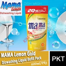 Dishwash Liquid, MAMA Lemon  Gold (Refill) 600ml 