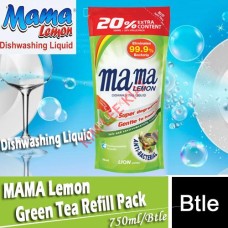 Dishwash Liquid, MAMA (Refill) Green Tea 600ml