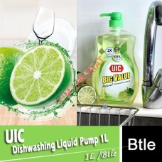 Dishwash Liquid, UIC Lime (Pump) 1000ml