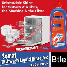 Dishwash Liquid, SOMAT Rinse Aid 750ml (FROM GERMANY)