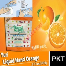 Hand Soap-Liquid, ,Yuri REFILL 375ml (Orange)