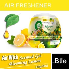 Freshener , AIR WICK Essential Oil Blooming Lemon Scented Gel 180g