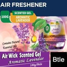 Freshener , AIR WICK Essential Oil Blooming Lavender Scented Gel 180g