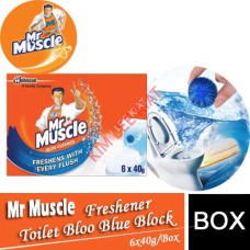 Freshener,Mr Muscle  Bloo Blue Block (6 Pcs)
