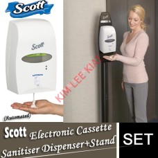 (FREE ON LOAN) SCOTTÂ® Electronic Cassette Sanitizer Dispenser + Floor Stand (Automated) #92147+#11430