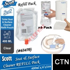 SCOTTÂ® Seat & Surface Cleaner (#63470) 400ml x 6 packs / ctn Refill pack 