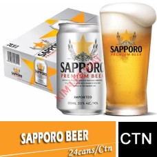 Beer, Sapporo 24's (Canned) 330ml x 24's