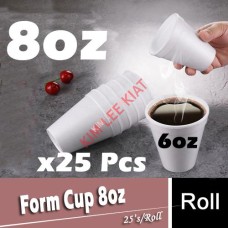 Foam Cup, (8oz) 25's Foam Cup, (8oz) 25's