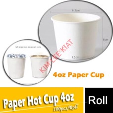 4oz Paper Hot Cup 50's/roll