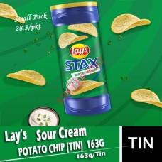 Potato Chip, LAY's Stax (Tin) 135g - Sour Cream & Onion