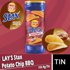 Potato Chip, LAY's Stax (Tin) 135g - BBQ