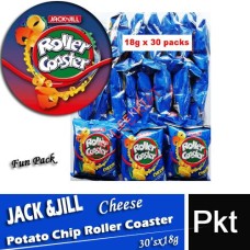 JACK'n JILLPotato Chip, Roller Coaster  FUN PACK 25's x 18g (Cheese)