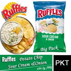 Potato Chip, RUFFLES 170g (Big) (Sour Cream & Onion)