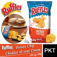 POTATO CHIP, RUFFLES 184.2G (Cheddar&sour Cream)