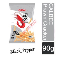 PRAWN CRACKER, CALBEE (Black Pepper) 90g