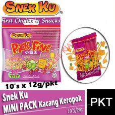 Snacks, SNEK KU Mini Pack (Green Peas & Prawn) 10's x 12g