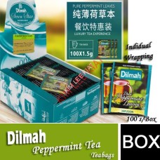 Perpermint Tea, Dilmah 100'S(Envelope Packing)