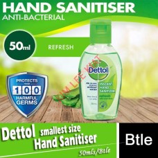 Hand Sanitizer, Dettol 50ml (smallest size)for travel