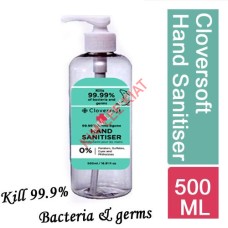 Cloversoft Hand Sanitizer 500ml (Big)Kills 99.9% Bacteria & Germs