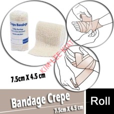 Bandage, Crepe Bandage 7.5cm X 4.5 m