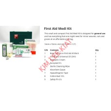 First Aid Medi Kit (For General Use) L14 x H10 x B4cm