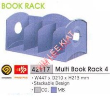 Multi Book Rack , Sysmax 42117 (4 Rack) -Blue 