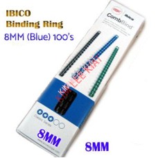 IBICO BINDING RING 8MM (Blue) 100's