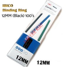 IBICO BINDING RING 12MM (Black) 100's
