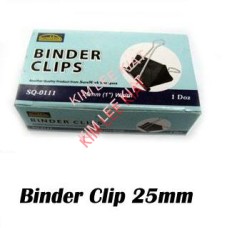 Binder Clip (25mm) 12's (SQ-0111)