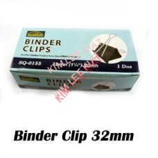 Binder Clip (32mm) 12's (Sq-0155)