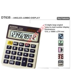 Aurora Angled Jumbo Display Calculator DT-635(12 Digits)