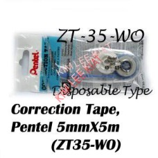 Pentel Correction Tape ZT35-WO 5mm x 5m (Disposable Type) 