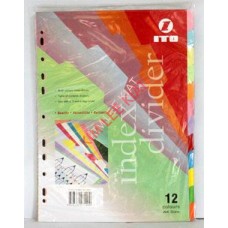 12-Colour Paper Divider A4 - 5sets