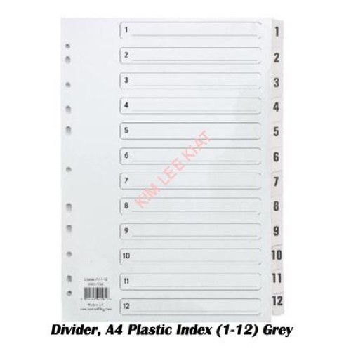 Grey Plastic Divider