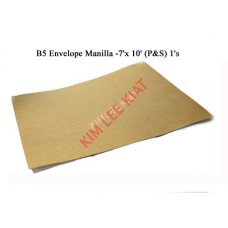 B5 Envelope Manilla -7'x 10' (P&S) 1's
