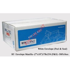 B5  Envelope Manilla -(7''x10'')178x254 (P&S) -500's/box