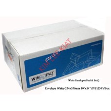 Envelope White-254x356mm 10''x14'' (P/S)250's/Box