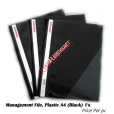 Management Plastic File A4 (Black) 1's